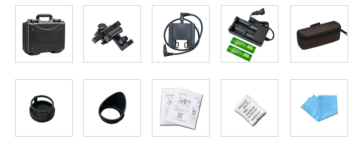 单目单筒红外融合微光夜视仪DF220夜间侦测头戴头盔式夜视镜(图2)